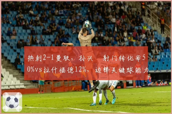 热刺2-1曼联，孙兴慜射门转化率50%vs拉什福德12%，边锋关键球能力天差地别
